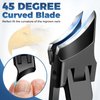 2024 New Toenail Clippers for Thick Toenails for Seniors, Toe Nail Clippers for Men Thick Ingrown Nails with Wide Jaw, Upgrade Slanted Curved Sharp No Splash Fingernail Clipper Cutters with Catcher