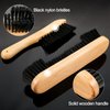 5 Set Billiards Pool Table Rail Brush Cleaning Tools Pool Table Brush Set with 8 Pool Cue Chalk Cubes Cloth 8 Slip on Pool Cue Tip for Wooden Kit of Billiard Accessories (Wood Color)