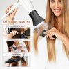 Ipetboom 2 Pcs Black Plastic Salon Hair Dryer Nozzle Replacement Hair Dryer Diffuser Nozzle Hair Dryer Nozzle Comb Attachment Concentrator Replacemen for Salon Home