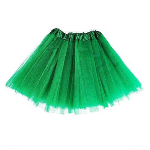 EVILD St. Patrick's Day Skirt Green Layered Tulle Skirts Ballet Dance Tutus for Girls(Green)