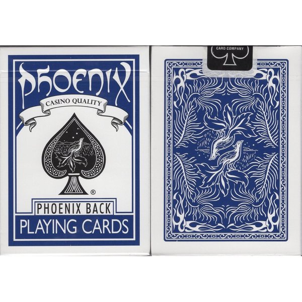 mcyiqihai Phoenix Playing Cards USPCC - Blue & Red (Blue)