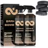 2 Pack Brake Bomber Wheel Cleaner, Non-Acid Wheel Cleaner, Perfect for Cleaning Wheels and Tires, Rim Cleaner & Brake Dust Remover, Safe on Alloy, Chrome, and Painted Wheels（120ml*2）