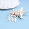 Aneneiceera Boho Pearl Hair Comb Barrette Gold Pearl Bow Hair Comb Clip Pearls Hair Barrette Decorative Headwear Bridal Hair Comb Pearl Wedding Headpieces Pearl Hair Accessories for Women and Girls