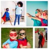 D.Q.Z Kids Superhero-Capes and Masks for Boys Girls Bulk, Children Super Hero Costume Halloween Dress Up Party Favors, 3 Pack