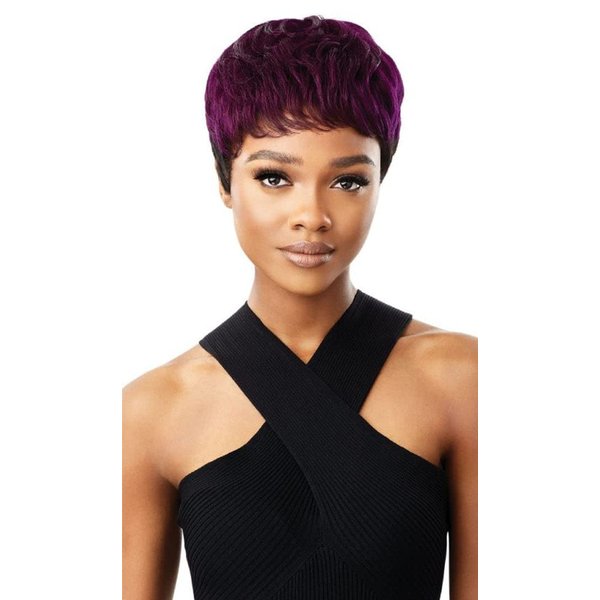 Outre Fab and Fly Full Cap Wig Human Hair Color Queen HH ESME (DRSDBL)
