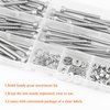 HELIFOUNER 110 Pieces M5 x 30mm /35mm /40mm /45mm /50mm, Hex Socket Head Cap Metric Screws Bolts Washers Nuts Kit, 304 Stainless Steel