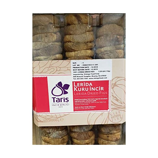 Taris Lerida Turkish Dried Fig 2.2 lbs Kuru Incir