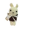 Dog Teeth Cleaning Cotton Crochet Squeaky Dog Toy for Small Dog - Little Bunny