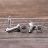 #8 x 3/4" (100 pcs) Stainless Steel Flat Head Sheet Metal Screws, Phillips Drive Wood Screws, 304 Stainless Steel 18-8, Self Tapping Screws