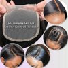Lace Closure Wigs Human Hair Pre Plucked 5x5 HD Closure Wig Straight Lace Front Wigs Human Hair 150% Density Natural Black 24Inch Glueless Lace Closure Wig with Baby Hair