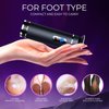 krofaue Foot Callus Remover Professional Electric Foot File Pedicure Tools Rechargeable Dead Skin Remover for Feet with 30PCS Adjustable Sandpaper Pad Discs for Dead Cracked Skin Calluses Black
