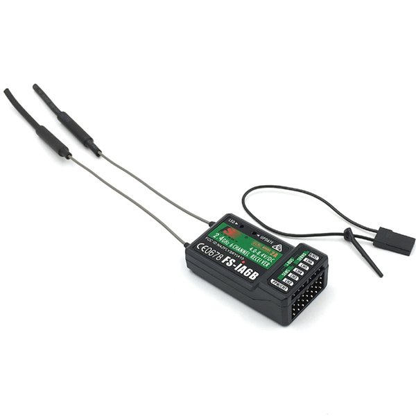 Flysky FS-ia6b Receiver 2.4G 6CH with Double Antenna Compatible FS i6 FS i6X i10 Transmitter Remote Control