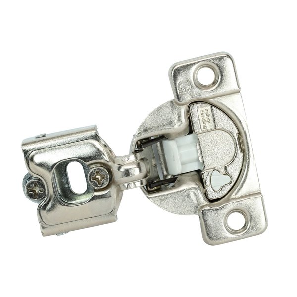 Rok Hardware 10 Pack Grass TEC 864 108 Degree 1/4" Overlay 3 Level Soft Close Screw On Compact Cabinet Hinge 04429A-15 3-Way Adjustment 45mm Screw Hole Pattern