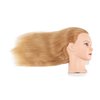 20-22" 100% Human hair Mannequin head Training Head Cosmetology Manikin Head Doll Head with free Clamp Stand (Blonde)