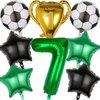 8PCS 32 inch Number 7 Balloon Soccer Balloons,Number Balloons Soccer Birthday Party Decorations,Suitable for Birthday Party World Cup Soccer Sports Theme Party Decorations