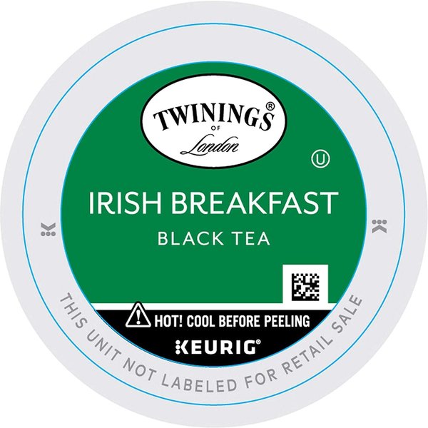 Twinings Irish Breakfast Tea K-Cup Pods for Keurig, Caffeinated Black Tea, Robust, Strong, Bold Flavour, 12 Count (Pack of 6)