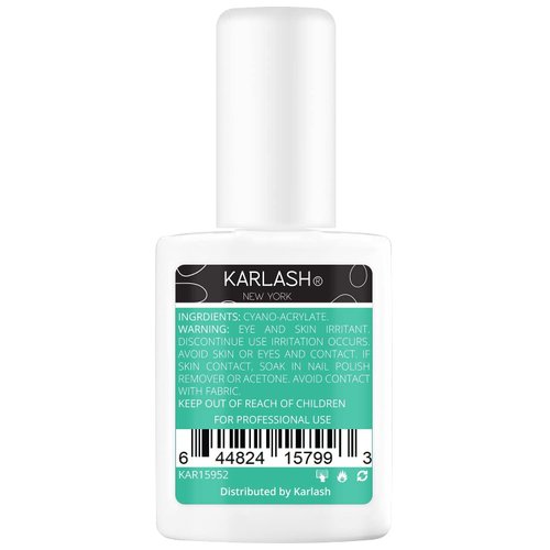 Karlash Super Strong Brush On Nail Glue for Acrylic Nails and Press on Nails Nail Bond Acrylic Nail Glue Adhesive, Perfect for Acrylic Nail Art, Glitter, Gems, White Clear Tip