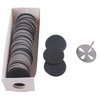 MZCMSL 100pcs Sanding Paper Discs with Metal Nail Drill Bit,25mm Pedicure Sanding Disc Bit for Manicure Pedicure,#240 Grit(Fine)