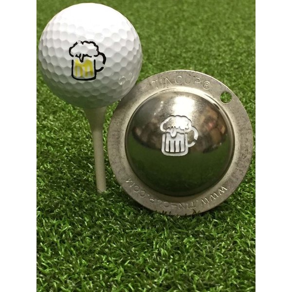 Tin Cup 19th Hole Golf Ball Custom Marker Alignment Tool