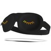 SMUG 100% Blackout Sleep Mask | Eyelash Friendly Eye Mask | Travel Sleep Cover for Men & Women | Contoured Design for Deep Sleeping | Adjustable Straps | Sleeping Mask Blindfold | Black Wink