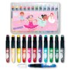 The Piggy Story Glitter Gel Crayons, Set of 12 Crayons in Dancing Star Design