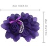 18pcs Baby Girls Chiffon Rose Flower Hair Barrettes Baby Pearl Flowers Hairband Accessories for Kids Toddler Teens (9 color)