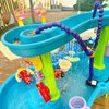 Dalema Water Table Pump,Kids Sand Water Play Table Pump with Double Water Pipe,Outdoor Toddler Activity Table Accessory,Summer Outdoor Toys for Boys Girls.