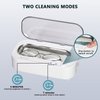 Ultrasonic Cleaner Jewelry Cleaner Machine - 48Khz Silver Cleaner, Ultrasonic Cleaner Machine for Eye Glasses, Ring, Earring, Necklaces, Watch Strap, Makeup Brush, 304 Stainless Steel Tank with 12OZ