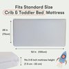 Sleepfull Waterproof Crib Sheet & Toddler Bed Fitted Sheet + Mattress Protector - Soft Eco-Friendly & Hypoallergenic - Made for All Skin Types - Fits Standard Crib Mattress 28"x 52" (Gray)