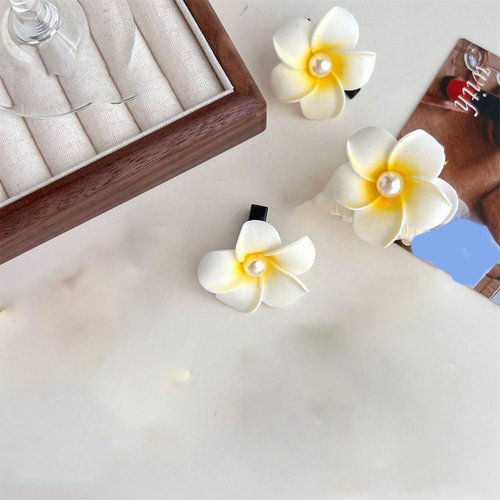 Leadigol New Seaside Vacation Style Flower Hair Clip Hairpin For Female Elegant and Casual Summer Beach Hair Claw Hair
