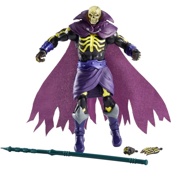 Masters of the Universe Masterverse Scare Glow Action Figure with Glow-in-The-Dark Head & Accessories, 7-inch Motu Collectible Gift for Fans 6 Years Old & Up