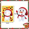 Joy Bang Christmas Crafts for Kids, 30 Sheets Make Your Own Gnome Santa Snowman Christmas Face Stickers, Xmas Games Activities Sticker for Children Winter Holiday Classroom Party Favors Gifts