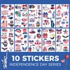 MYOKBAR 4th of July Tattoos of Kids Bulk,100 Patriotic Stickers Temporary Tattoo Kids,Waterproof Temporary Tattoos for Girls Boys Birthday Party Favors