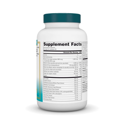 Source Naturals Wellness Formula Bio-Aligned Vitamins & Herbal Defense for Advanced Immune Support* - Dietary Supplement & Immunity Booster - 120 Capsules