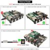 Geekworm X1206 4-Cell 5V UPS Shield for Raspberry Pi 5| Max 5.1V 6A Output|Auto Power On|Safe Shutdown|Power Loss Detection