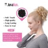 JUVABUN Curled Clip in Hair Buns -Dark Brown| Hair Bun Maker | Hair Buns Hair Piece| Curled Hair Bun Scrunchie | Everyday Wear | Washable & Realistic|Hair Bun Clip - Dark Brown