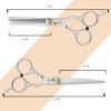 Hair Scissors Hair Cutting Shears Set, Fcysy Haircut Scissors Thinning Shears Kit, Salon Barber Haircutting Scissors Hairdresser Blending Shears Hair Trimming Tools for Men Women Dog