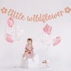 Little Wildflower Banner, It's a Girl Baby Shower Decorations, Welcome Baby Girl Decor, Girls Happy Birthday Party Decorations Supplies
