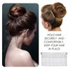 5 Pieces Hair Combs for Women Accessories Metal Bridal Hair Comb 20 Teeth Wedding Veil Comb Decorative for Women Fine Hair(White K)