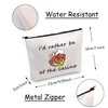 JXGZSO Gambler Gift I'd Rather Be At The Casino Makeup Bag Lucky Dice Pouch Bag Casino Lover Gifts