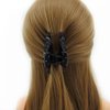 Meilliwish Noble Beautiful Lady Hair Claw Clip 1 PCS(D91)(AllBlack)