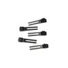 26 Pcs 1.8 Inches Hair Clips Hairdressing Double Prong Curl Clips Black Metal Alligator Styling Clips for Salon Hair Extensions