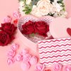 Topbuti 2 Pack Rose Flower Hair Clip Comb Wedding Floral Clips Hairpin Mexican Hair Accessories for Woman Girl Halloween Valentines Mother's Day Flamenco Dancer (Red)
