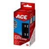 ACE 4 Inch Elastic Bandage with with Clips, Black, Great for Leg, Shoulder and More, 1 Count