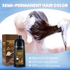 BOJICA KAISASA Chestnut Brown Coloring Shampoo, 3-in-1 Semi-Permanent Hair Color for Women & Men, Herbal Formula (17.6 FL OZ)