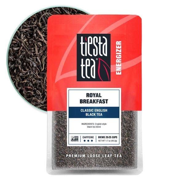 Tiesta Tea - Royal Breakfast | Classic English Black Tea | Premium Loose Leaf Tea Blends | High Caffeine Hot & Iced Tea | Brews Up to 25 Cups - 1.7 Ounce Resealable Pouch