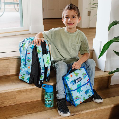 Wildkin Kids Insulated Lunch Bag for Boys & Girls, Reusable Lunch Bag is Perfect for Daycare & Preschool, Ideal Size for Packing Hot or Cold Snacks for School & Travel Lunch Bags (Dinosaur Land)