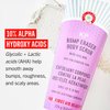 First Aid Beauty KP Bump Eraser Body Scrub Exfoliant for Keratosis Pilaris with 10% AHA – 8 oz + Bonus 1 oz Travel Size Tube