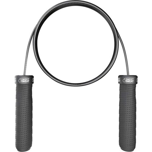 Sports Research Sweet Sweat Performance Jump Rope - 10ft Adjustable Length Rope for Fitness and Speed Training | Includes Mesh Cary Bag & Bonus Rope (Jump Rope)