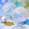 Skylety 36 Pieces Winter Clear Snowflake Balloons Transparent Snowflakes Balloon Glitter Confetti Balloon 12 Inch Snowflake Latex Balloons Wonderland Decorations for Christmas Birthday Party